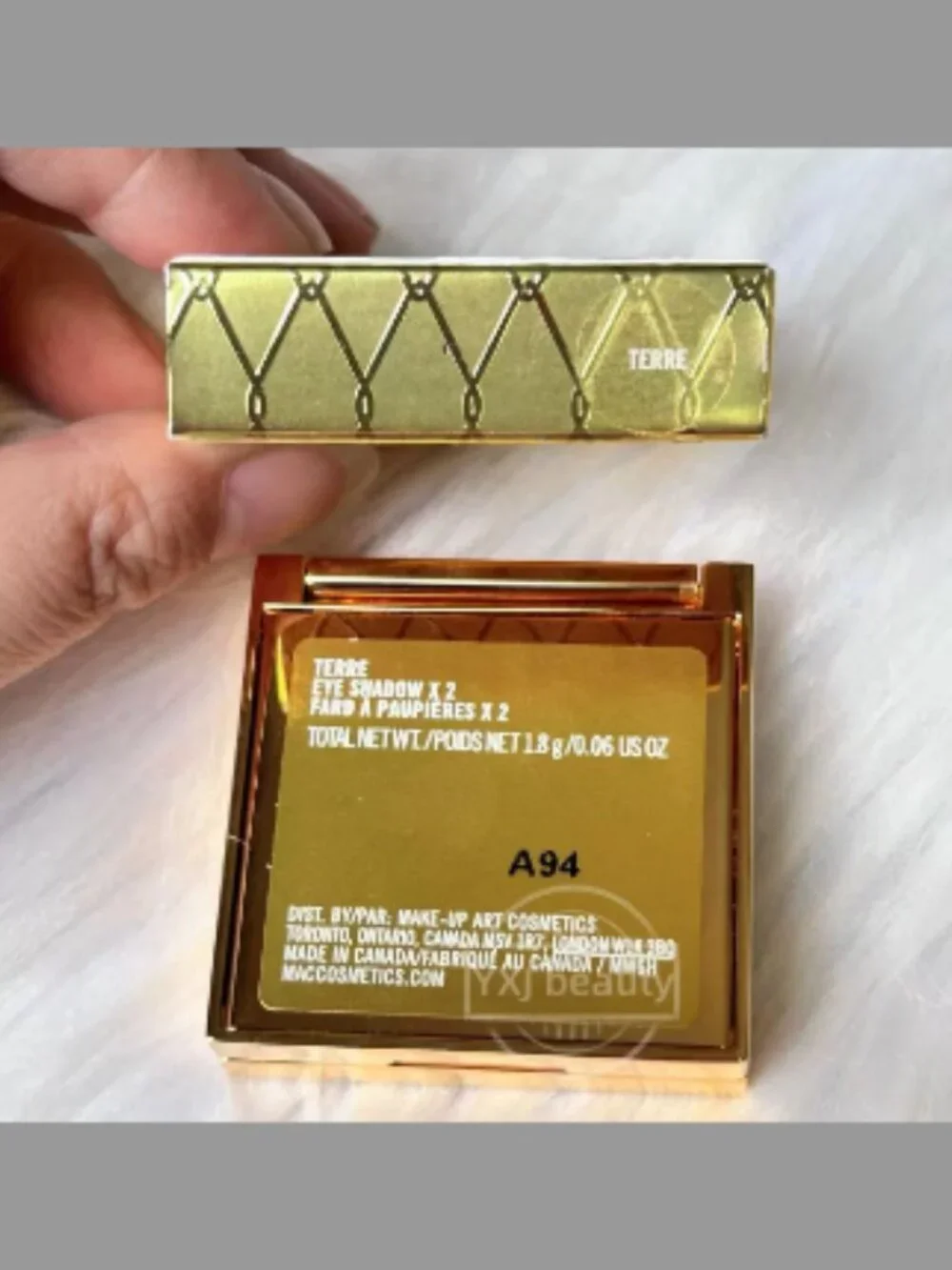New Boxed MAC x Prabal Gurung Eyeshadow Duo~Terre~Limited Edition Rare